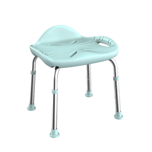 Foldable &amp; Lightweight Modern Aluminum <strong>Shower</strong> <strong>Chair</strong> with Backrest-Safe Bathroom Bathing Solution for Seniors and Family - Product Image 2
