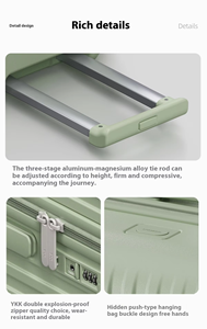 2025 công suất lớn 22/24/26/28inch du lịch Xe đẩy trường hợp mới dây kéo TSA Mật khẩu mã Vali Spinner Caster mang theo hành lý - Product Image 4