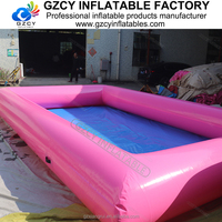 Piscine gonflable rouge personnalisable, réservoir d'eau gonflable de qualité commerciale à vendre