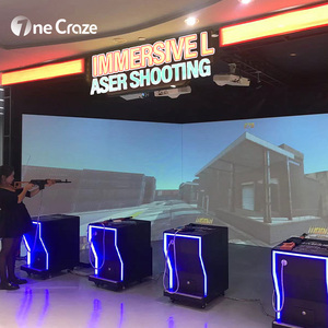เครื่องจำลองสนามยิงปืน VR ฉายภาพบนผนัง จำลองการล่าสัตว์ 38 เกม 4200 ลูเมนส์ เครื่องเกมอาร์เคดเสมือนจริงสำหรับเล่นในร่ม - Product Image 1