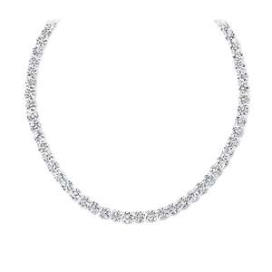 925 Sterling <b>Silver</b> Ice Out Diamond <b>Tennis</b> Chain <b>Necklace</b> 4mm Women Chain Bling Bracelet Fashion Women Jewelry - Product Image 1