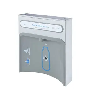 Bottle Filling wall mounted drinking water cooler with flow count filter element replacement indicator light