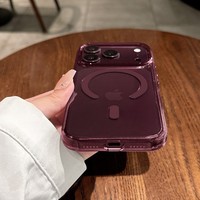 Casing HP iPhone 18 Pro Max Burgundy Wine Red untuk iPhone 17, Pelindung Ponsel Magnetik All Inclusive