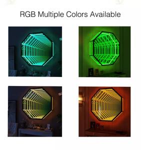 Espejo de Pared Infinito con Luz LED, Marco de Espejo con Luz LED Multicolor Cambiante, Decoración para el Hogar y Fiestas - Product Image 5