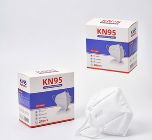 Einweg-KangRui <span class=keywords><strong>9100v</strong></span> KN95 6-lagige Vlies-Anti-Staub-Faltbare Gesichtsmaske mit Metall-Nasenclip nach GB2626-Standard für Organischen Schutz - Product Image 4