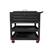 Chariot professionnel en acier inoxydable de nouveau design Chariot à outils de fosse à 5 tiroirs Armoire à outils robuste