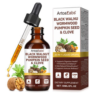 아르토아랩스 20 in 1 소화 건강 지원 블랙 월넛 쑥 정향 추출액 액상 드롭스 pH 밸런스 블랙 월넛 드롭스 - Product Image 1