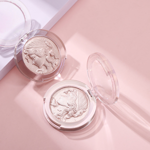 Lujoso lindo brillo vegano maquillaje facial <span class=keywords><strong>Iluminador</strong></span> sin logotipo paleta de resaltador único - Product Image 3