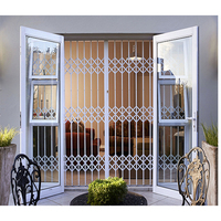 Barras de Seguridad Retráctiles Plegables para Ventanas, Puertas de Seguridad de Aluminio, Ventanas Antirrobo