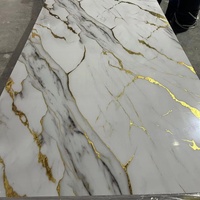 Nouveau design, panneau mural en impression 3D, panneau PVC, panneau en marbre, panneau UV brillant, décoration intérieure UV