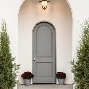 Thợ thủ công phong cách tùy chỉnh cửa gỗ tròn Top nhập cửa thiết kế đặc biệt đau trước cửa chính giá tốt - Product Image 4