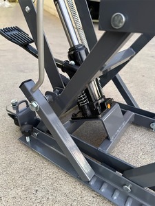 รถมอเตอร์ไซค์เหล็ก Q235 1500ปอนด์แท่นยกแม่แรงยกรถ ATV ไฮดรอลิกความสูงสูงสุด375มม. สำหรับถนนและจักรยานสกปรก - Product Image 6