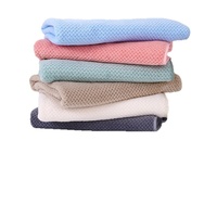 Serviette de bain en coton écologique pour animaux de compagnie Serviette Teddy Bichon et chat à séchage rapide avec cheveux antiadhésifs Accessoire de bain absorbant épaissi