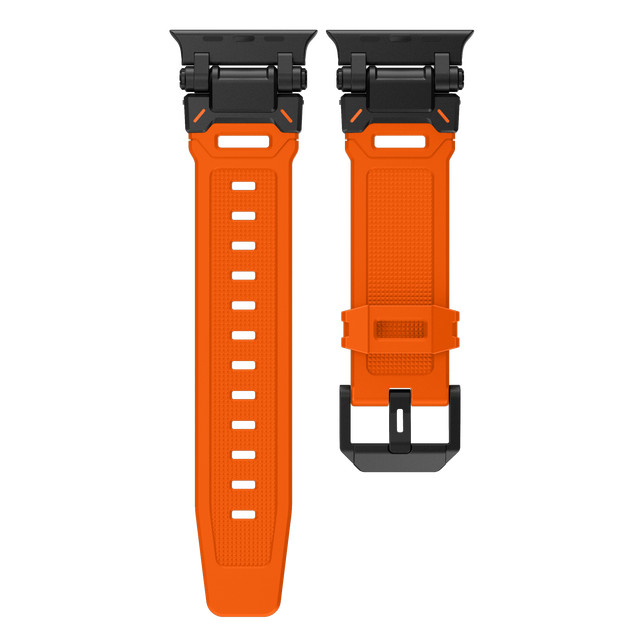 Coolyep New Explorer Fluorine Rubber Titanium Alloy Watch Strap 42 44 45 49mm Smart Watch Band Compatible for Apple 7 6 5 4 SE