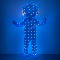 Starshining personnalisé LED vêtements lumineux Robot Cosplay Costume pour fête discothèque