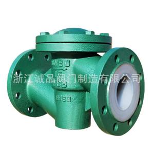 วาล์วตรวจสอบแบบแมนนวลเคลือบ PTFE รุ่น H41F46-16 โครงสร้างเหล็กหล่อและสแตนเลส ดีไซน์ไดอะแฟรมสำหรับสื่อของเหลวและก๊าซ - Product Image 4