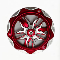 Cache-ventilateur moteur coloré en alliage d'aluminium CNC, disque de pale de ventilateur de refroidissement modifié et durable pour moto