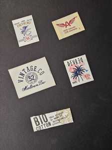 ป้ายผ้าฝ้ายทอคุณภาพสูงแบบกำหนดเอง พร้อมระยะเวลาผลิตตัวอย่าง 7 วัน สำหรับเสื้อผ้า กระเป๋า และรองเท้า - Product Image 2