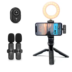 Yiscaxia stand for camera mobile mini ring light iPhone tripod