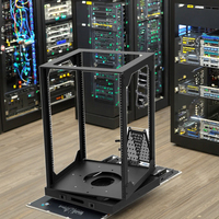 Plaque rotative étanche à 360 degrés OEM Boîtier de 19 pouces 6U 9U 12U 15U Rack de serveur Racks à cadre ouvert rotatif à glissière Stock