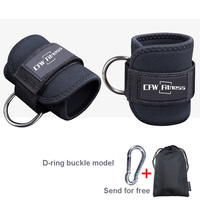 Logo personnalisé Fitness Cheville Boucle Bretelles Bracelet Gym Cheville Bretelles pour Câble Machines Cheville Bretelles Wraps