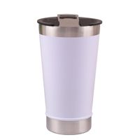 Gobelet à bière isotherme sous vide en acier inoxydable 304 de 20 oz avec isolation longue durée, ouvre-bouteille intégré, pour voiture, à boire directement, personnalisable avec logo