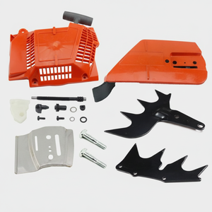 Kit Combinato di Copricatena, Piastra di Protezione, Collare e Viti per Avviamento a Strappo con Punte Grandi per Motoseghe Compatibili - Product Image 4