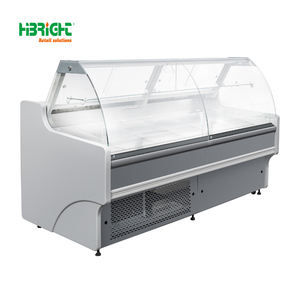 Réfrigérateur de service de supermarché enfichable Highbright R290 sur comptoir refroidisseur de classe plate avec lumières montées sur le dessus - Product Image 5