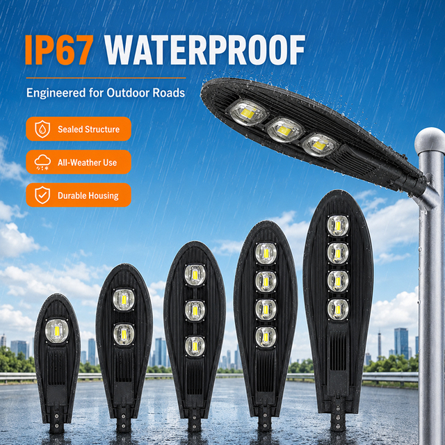 Factory Price High Lumen LED Street Light Outdoor IP67 50W 100W 150W 200W 250W Slim Sword Design for Road Lighting