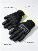 Gants de course moto HAIYI haute performance, unisexes, avec sangle de poignet réglable, antidérapants, absorbant les chocs, protection UV, pour extérieur