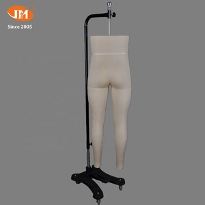 Maniquí de medio cuerpo Junmei de grado industrial para pantalones de <span class=keywords><strong>hombre</strong></span>, con núcleo de fibra de vidrio y cubierta de lona, en pose de pie, para patrones de prendas y sastrería - Product Image 6