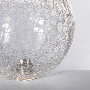 <span class=keywords><strong>Globe</strong></span> en verre craquelé <span class=keywords><strong>remplacement</strong></span> couvercles ronds boule abat-jour lumière extérieure pour luminaires muraux de plafond lampadaires lampadaires - Product Image 2