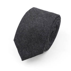 Corbatas de mezclilla de algodón para hombre, corbata de Color sólido estrecha de 6cm de ancho, corbatas finas y gruesas - Product Image 6