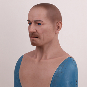 Halloween Silicone Simulation Face Mask Men Women Young Middle-aged and Elderly Headgear - Product Image 4