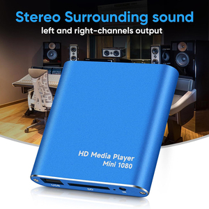Mini 1080p 2k 4k <span class=keywords><strong>Full</strong></span>-<span class=keywords><strong>HD</strong></span> Ultra <span class=keywords><strong>HD</strong></span> kỹ thuật số phương tiện truyền thông Hộp Máy nghe nhạc Tương thích với MKV/RM cho HDD ổ đĩa USB và thẻ SD - Product Image 5