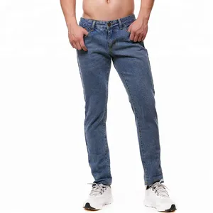 Yeni moda yüksek kalite vintage delik slim fit denim kot erkek kot pantolon