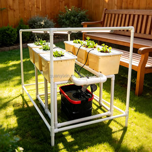 Système hydroponique complet de petite taille, design seau hollandais avec irrigation goutte à goutte <span class=keywords><strong>pour</strong></span> la culture de légumes à la maison et au jardin en serre - Product Image 5