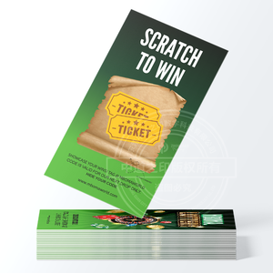 High-Quality Custom Scratch Card Printing Service, Promotional Discount Coupon for Brand Activation