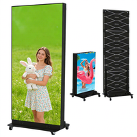 Écran LED Totem P2.5 GOB pour publicité de mariage en intérieur, 640*1920mm, écran d'affichage LED pliable