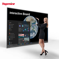 Personnalisé en usine 65/55/85/86/98 pouces tableau blanc magnétique HD 4k Lcd écrans tactiles carte interactive pour conférence