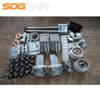 Porte sectionnelle industrielle automatique à levage, en acier, étanche, moderne, pour entrepôt, logistique d'usine personnalisée