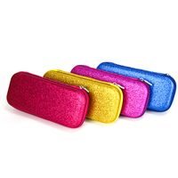Boîte à ciseaux en PU à paillettes personnalisée mallette à outils colorée et antichoc en EVA mallette à outils portable pour la coupe de cheveux de voyage