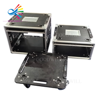 Boîtier de transport Goodcase en aluminium 2U 3U 4U 5U 6U 8U 10U 12U avec couvercle coulissant, réglable, pour amplificateur DJ, avec porte coulissante, pour rack