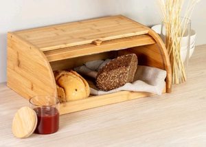 Bánh mì thủ môn CuộN đầu với có thể tháo rời lớp Tre hộp bánh mì cho nhà bếp thực phẩm lưu trữ Tre hộp bánh mì - Product Image 6