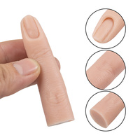 Ongles artificiels souples en acrylique pour la pratique, articulations pliables, faux ongles, pointes d'ongles, accessoires d'entraînement à la manucure