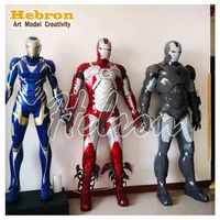 Kostum Robot Iron Man Mark 50 yang Dapat Dipakai, untuk TV & Film, dengan Celana Pendek & Legging, untuk Pesta Halloween Dewasa Unisex
