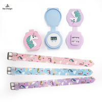 Nouvelle conception enfants Silicone dessin animé montre Silicone Animal LED montre analogique enfants silicone led montre numérique