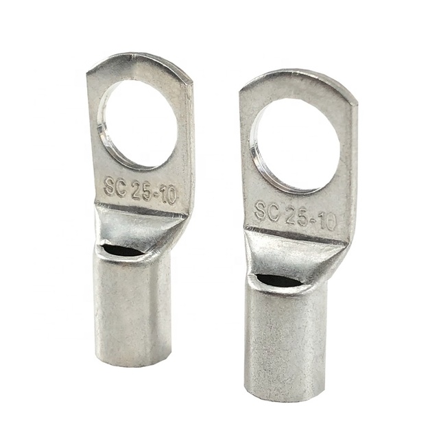 CHAER SC25-10 Crimp Terminal Automotive Battery Copper Ground Lugs Pure Copper Terminal