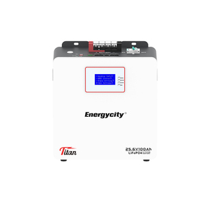 แบตเตอรี่เก็บพลังงานแสงอาทิตย์แบบติดผนัง 100Ah 25.6V สามารถต่อพ่วงกันได้ สำหรับระบบออฟกริด พร้อมกำลังขับ 0-5kWh มาตรฐาน IP21 - Product Image 4