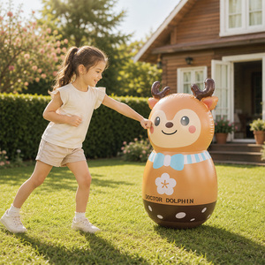<span class=keywords><strong>Doctor</strong></span> Dolphin - <span class=keywords><strong>Torre</strong></span> <span class=keywords><strong>de</strong></span> Boxeo Inflable para Niños, Juguete Deportivo para Exteriores, Saco <span class=keywords><strong>de</strong></span> Boxeo Pequeño - Product Image 1